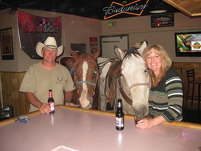Whiskey for my horses, beer for my man. Wait, thats backwards.