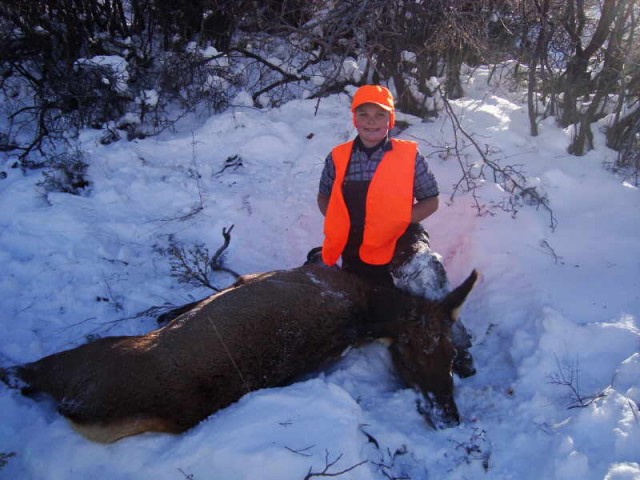 Luke's first elk 2010.jpg