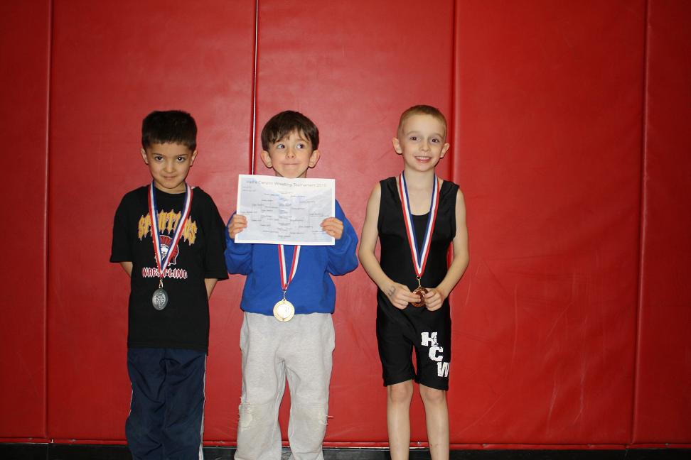 My 6 year old completed his second wrestling tourney today!