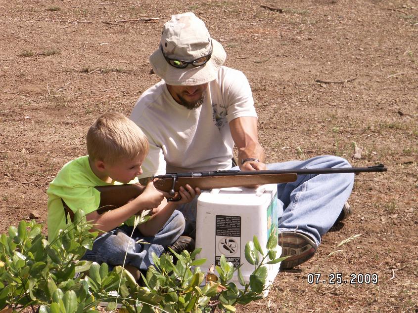 My son&#039;s first real rifle shoot