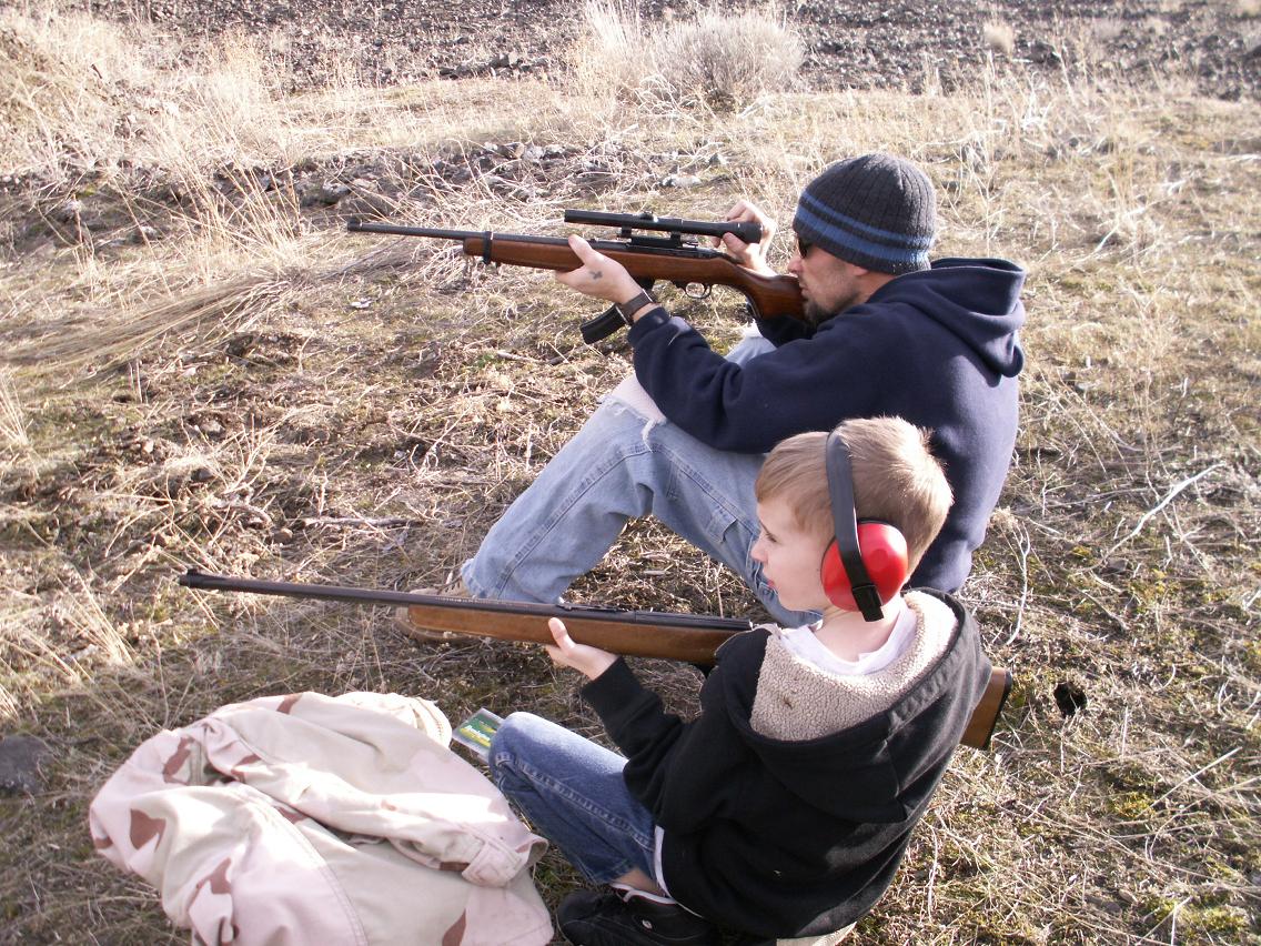 I took the little man shooting this weekend