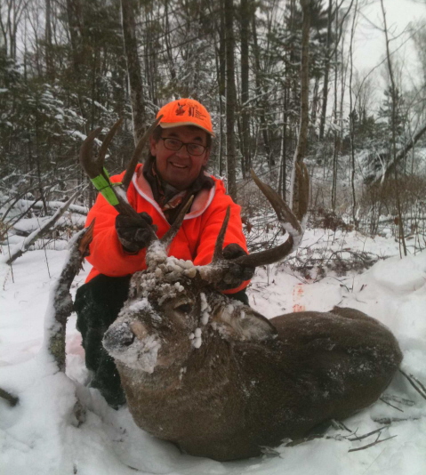 You gotta get lucky once in a while...I was due to get a good one again...260 at 65 yards..
My second buck over 200 lbs for 2011 this one made 94 lbs of boned &amp;amp; cleaned meat....