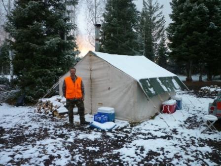 Cold a tired from packing Elk quarters 1000 vertical feet down to the truck.Why do I always get my elkk in these nasty places?