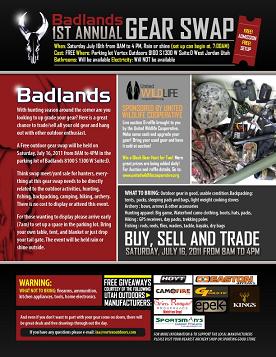 1st annual Badlands Outdoor Gear Swap