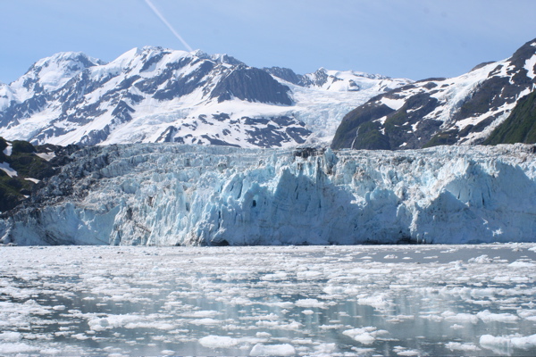 Surprise Glacier.  Named for it&#039;s unexpected &amp;amp;quot;calving&amp;amp;quot; (when chucks of ice fall off)