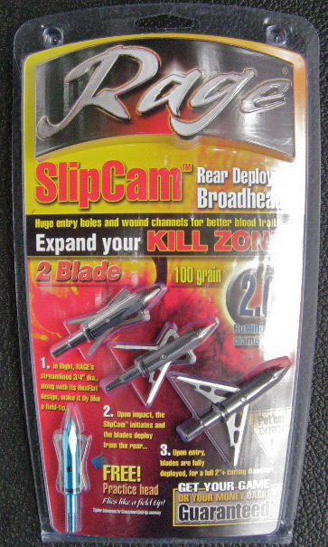 Prize - Rage SlipCam Rear Deploying Broadheads