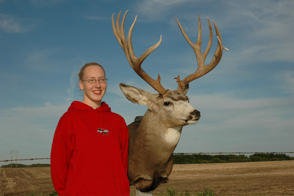 My Muley Buck Mounted and my dad&#039;s whitetail