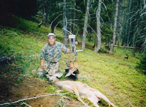 Jake Scharp 1st Archery buck, Colorado 2002