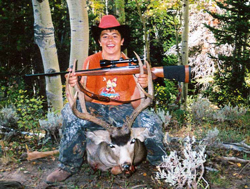 15 year old Josh Marakis took this massive Wyoming buck on Sept-18-04.

	He hunted on public land.