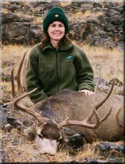 Robert Mancusos wife bagged this buck.  See our stories page for the full story.