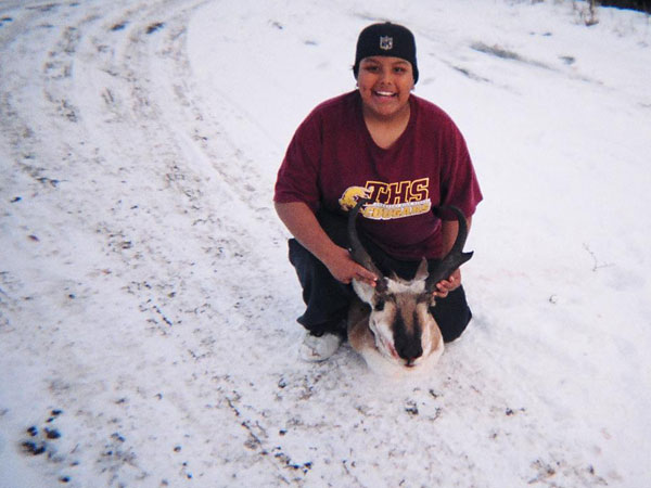 Taken in Alberta, Canada - I&#039;m 13 yrs old. Walkara Kunkel, my first antelope.