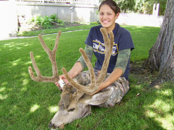 Crystel Carriedo&#039;s 2007 Archery buck in Northern Utah