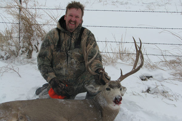 Jim Kanable in Western South Dakota.  First Mule Deer