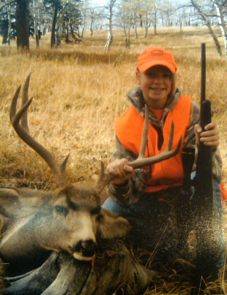 Haley is 13 yrs old. Buck taken in home state of Colorado in October 2010.