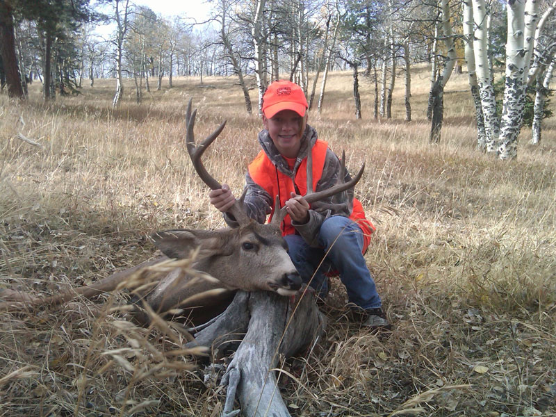 Haley is 13 yrs old. Buck taken in home state of Colorado in October 2010.