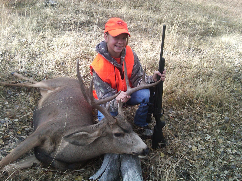 Haley is 13 yrs old. Buck taken in home state of Colorado in October 2010.