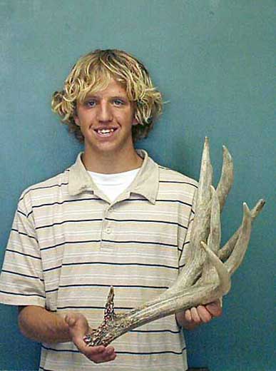 David Kendall found this massive buck shed in Wyoming.