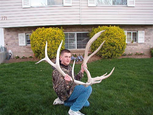 I found the BIG 4 point shed on my youth any bull elk hunt. I found the 6 point sheds on the Monroe unit in Utah while deer hunt