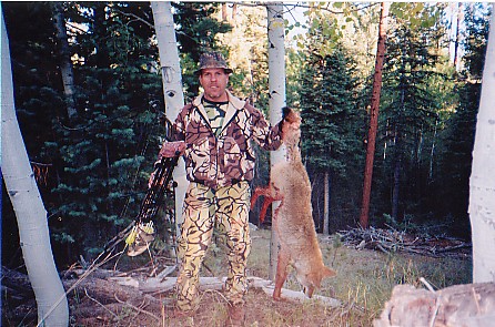 Roy Grace arrowed this songdog at 15 yards while still-hunting for big bucks in Arizona.