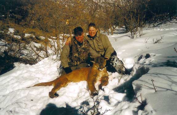 Roy Hampton, Lehi, UT.  Sent these photos of his wife Tricia&#039;s cougar she took in 2002.  It scored 14 &amp;amp; 7/8 on the skull†an