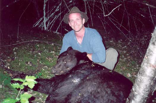 BC black bear, green scored 21 inch and just under 7 feet long,†spring of 2003.  Taken by Chris Narver and helped skin on by Ge