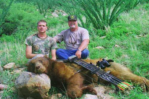 Chip Beiner from Tucson, AZ took this bear at 7 yards on July 27th, 2003
