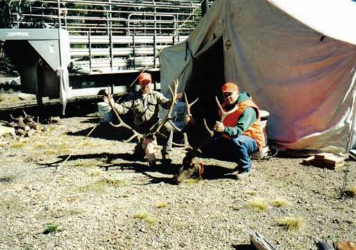 The larger bull was killed the first day of the season a little after lunch.